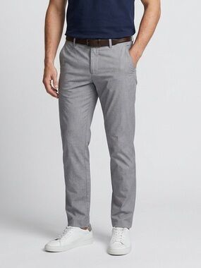 107 ARMANI EXCHANGE Men's Cotton Classic Fit Twill Trousers Pants - Grey, Sz 34R